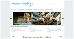 Desktop Screenshot of mentormedier.no