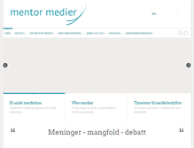 Tablet Screenshot of mentormedier.no